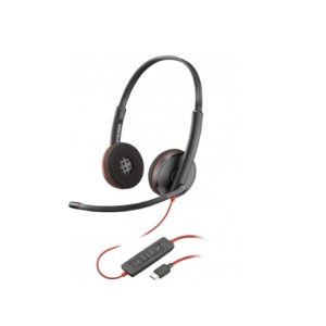 HP Poly Blackwire 3220 Stereo USB-C Headset +USB-C/A Adapter (Bulk)