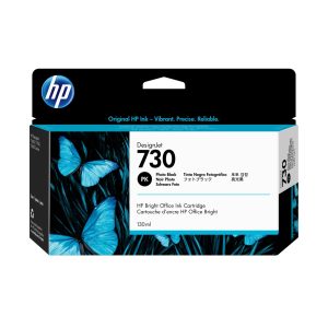 HP 730 130-ml Photo Black DesignJet Ink Cartridge