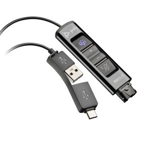 HP Poly DA85-M USB to QD Black Adapter TAA