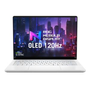 ASUS ROG Zephyrus G14 GA403UV-QS021W AMD Ryzen™ 9 8945HS Laptop 35.6 cm (14") WQXGA+ 32 GB LPDDR5x-SDRAM 1 TB SSD NVIDIA GeForce RTX 4060 Wi-Fi 6E (802.11ax) Windows 11 Home Spanish White