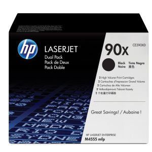 HP 90X 2-pack High Yield Black Original LaserJet Toner Cartridges