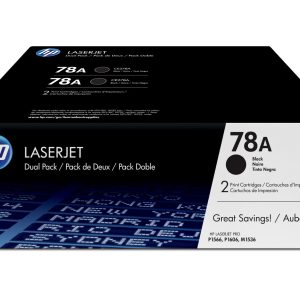 HP 78A 2-pack Black Original LaserJet Toner Cartridges