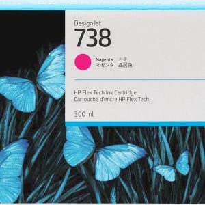 HP 738 300-ml Magenta DesignJet Ink Cartridge