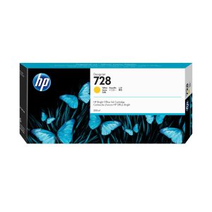 HP 728 300-ml Yellow DesignJet Ink Cartridge