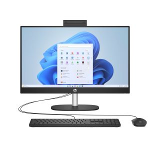 HP All-in-One 24-cr0234la PC AMD Ryzen™ 3 7320U 60,5 cm (23.8") 1920 x 1080 Pixeles 8 GB LPDDR5-SDRAM FreeDOS Wi-Fi 6 (802.11ax) Negro