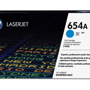 HP 654A Cyan Original LaserJet Toner Cartridge