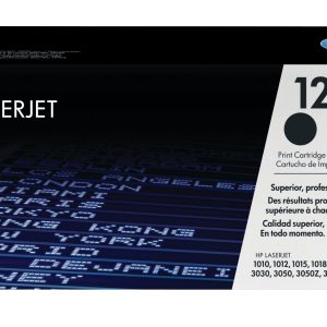 HP 12A Black Original LaserJet Toner Cartridge