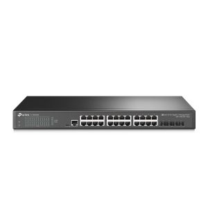 TP-Link JetStream TL-SG3428X dispositivo de redes Gestionado L2+/L3 Gigabit Ethernet (10/100/1000) 1U Negro