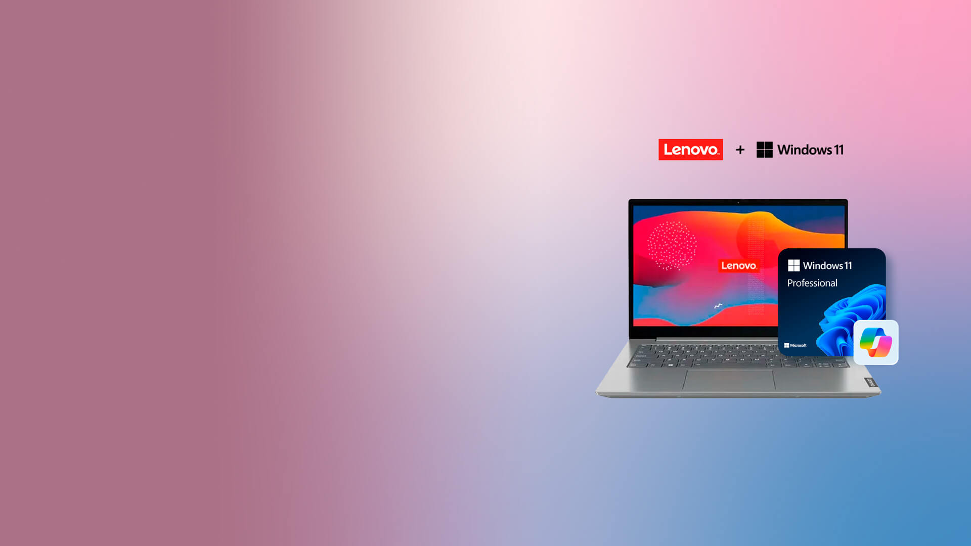Banner Lenovo y Windows 10 home CO
