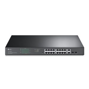 TP-Link TL-SG1218MPE dispositivo de redes Gestionado L2 Gigabit Ethernet (10/100/1000) Energía sobre Ethernet (PoE) 1U Negro