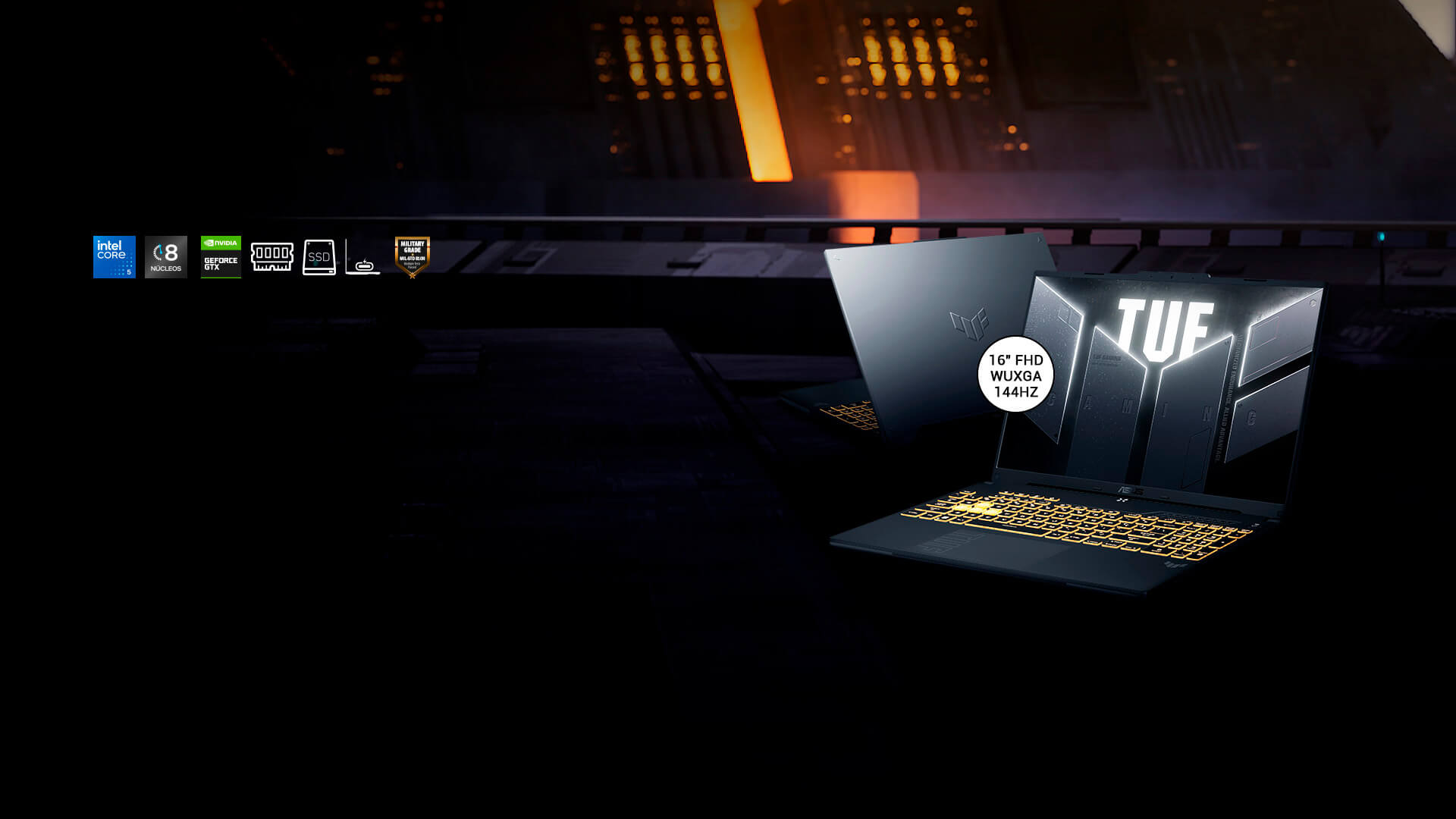 Banner Asus Tuf Gaming F16 Home