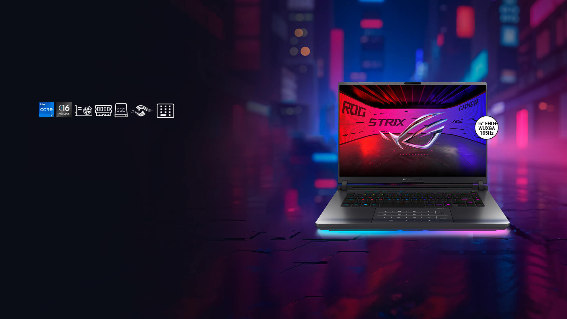 ASUS ROG STRIX G16 banner home PE